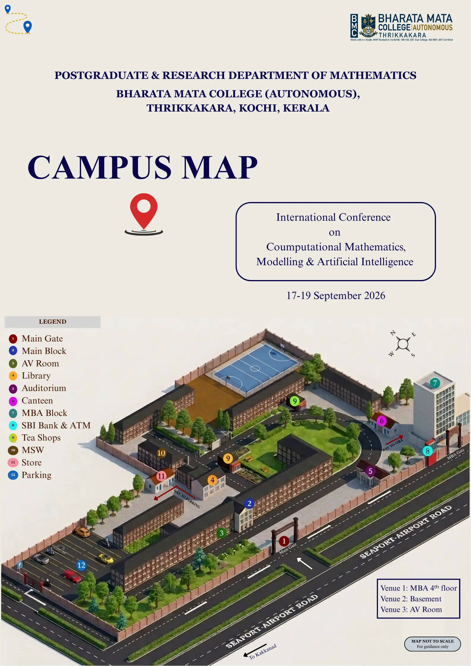 CMMAI 2026 College Campus Map